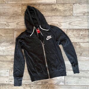 Nike Charcoal Heather Zip-Up Hoodie